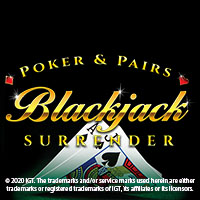 Blackjack Poker and Pairs with Surrender in Top_BJ_MGM